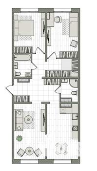 3-к квартира, вторичка, 88м2, 3/16 этаж