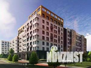 1-к квартира, строящийся дом, 41м2, 3/8 этаж