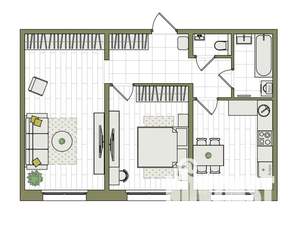 2-к квартира, вторичка, 57м2, 4/17 этаж