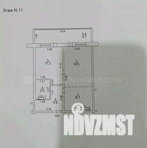 2-к квартира, вторичка, 41м2, 11/18 этаж