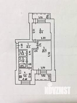 2-к квартира, вторичка, 58м2, 2/10 этаж