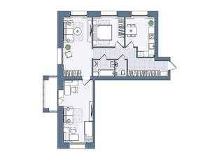 3-к квартира, вторичка, 84м2, 6/7 этаж