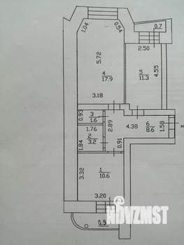 2-к квартира, вторичка, 53м2, 7/10 этаж