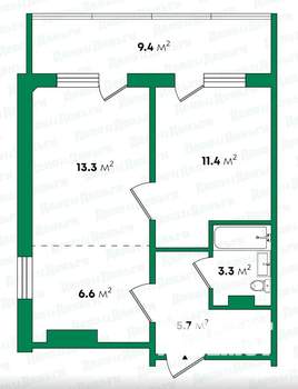 1-к квартира, вторичка, 40м2, 5/17 этаж