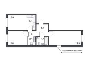 3-к квартира, вторичка, 60м2, 13/16 этаж