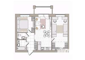3-к квартира, вторичка, 66м2, 4/6 этаж