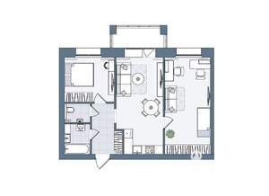 3-к квартира, вторичка, 66м2, 2/7 этаж
