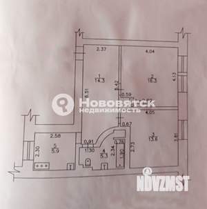2-к квартира, вторичка, 56м2, 2/4 этаж