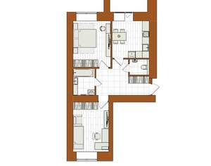 2-к квартира, вторичка, 64м2, 8/12 этаж