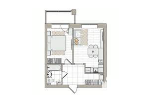 2-к квартира, вторичка, 45м2, 2/6 этаж