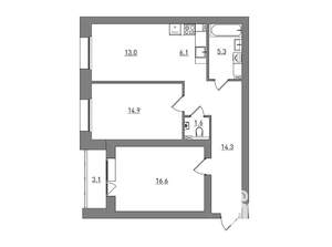 3-к квартира, вторичка, 75м2, 1/7 этаж