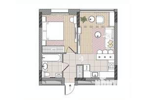 2-к квартира, вторичка, 42м2, 16/17 этаж