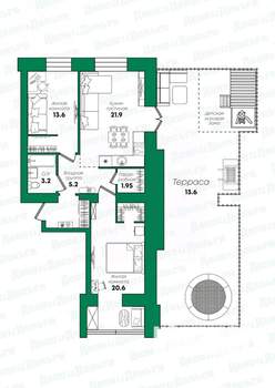 3-к квартира, вторичка, 93м2, 10/12 этаж