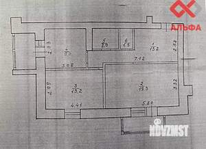 2-к квартира, вторичка, 59м2, 4/10 этаж