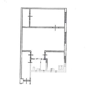 2-к квартира, вторичка, 45м2, 1/5 этаж
