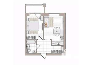 2-к квартира, вторичка, 45м2, 2/6 этаж