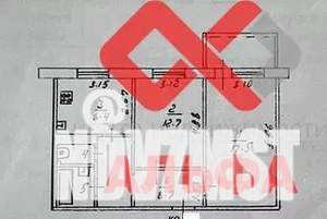 2-к квартира, вторичка, 51м2, 3/5 этаж