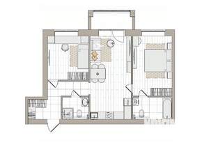 3-к квартира, вторичка, 69м2, 2/6 этаж