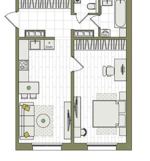2-к квартира, вторичка, 52м2, 1/17 этаж