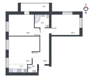 3-к квартира, вторичка, 86м2, 9/12 этаж