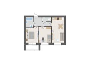 3-к квартира, вторичка, 53м2, 8/9 этаж