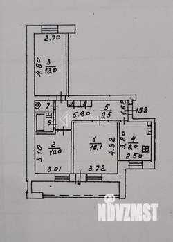 3-к квартира, вторичка, 65м2, 2/9 этаж