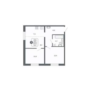 3-к квартира, вторичка, 53м2, 13/17 этаж
