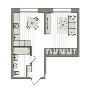 1-к квартира, вторичка, 33м2, 10/16 этаж