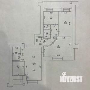 3-к квартира, вторичка, 97м2, 2/10 этаж
