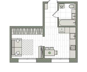 1-к квартира, вторичка, 27м2, 2/16 этаж