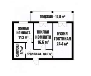 3-к квартира, вторичка, 78м2, 1/4 этаж