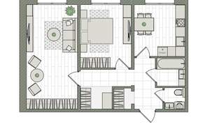2-к квартира, вторичка, 59м2, 1/16 этаж