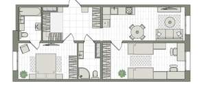 3-к квартира, вторичка, 69м2, 6/16 этаж