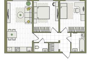 3-к квартира, вторичка, 60м2, 7/17 этаж