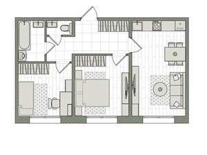 3-к квартира, вторичка, 51м2, 2/16 этаж