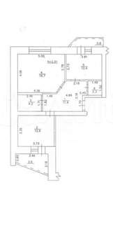 2-к квартира, вторичка, 61м2, 5/6 этаж