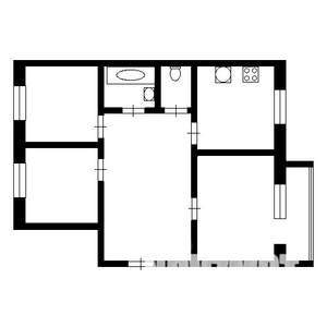 3-к квартира, вторичка, 65м2, 3/9 этаж