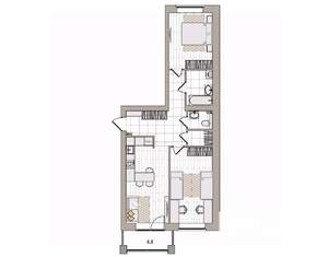 3-к квартира, вторичка, 70м2, 3/7 этаж