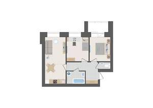 3-к квартира, вторичка, 55м2, 9/9 этаж
