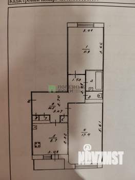 2-к квартира, вторичка, 53м2, 2/5 этаж