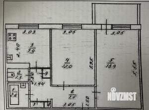 2-к квартира, вторичка, 50м2, 4/10 этаж