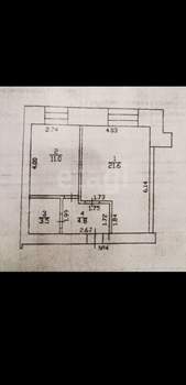 1-к квартира, вторичка, 41м2, 1/10 этаж