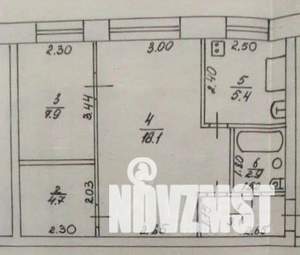 2-к квартира, вторичка, 42м2, 2/2 этаж