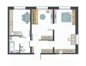 2-к квартира, вторичка, 60м2, 13/17 этаж