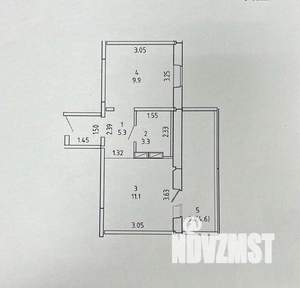 1-к квартира, вторичка, 30м2, 5/18 этаж