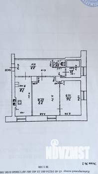 2-к квартира, вторичка, 52м2, 2/4 этаж