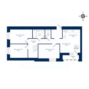 4-к квартира, строящийся дом, 110м2, 9/9 этаж
