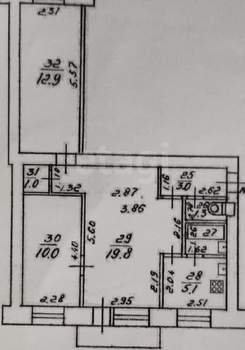 3-к квартира, вторичка, 55м2, 3/5 этаж