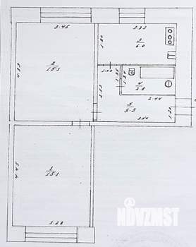 2-к квартира, вторичка, 45м2, 2/2 этаж