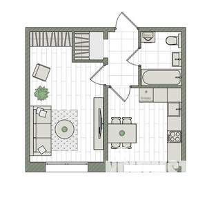 1-к квартира, вторичка, 34м2, 4/16 этаж